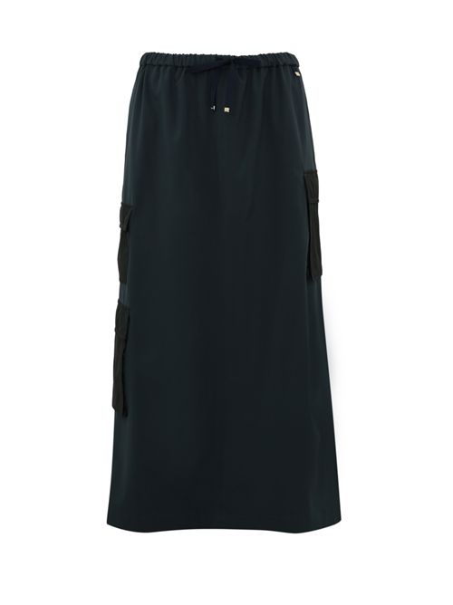 Gonna cargo midi Blu Herno | GN000058D 12609Z9200